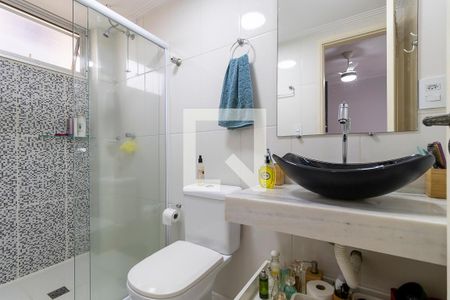 Banheiro da suíte de apartamento à venda com 3 quartos, 85m² em Vila Industrial (campinas), Campinas