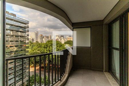 Varanda Studio de kitnet/studio para alugar com 1 quarto, 21m² em Santa Efigênia, São Paulo