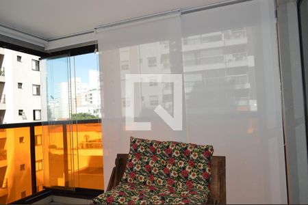 Varanda da Sala de apartamento à venda com 1 quarto, 48m² em Vila Mariana, São Paulo