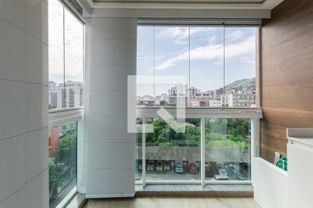 Varanda da Sala de apartamento à venda com 2 quartos, 66m² em Tijuca, Rio de Janeiro