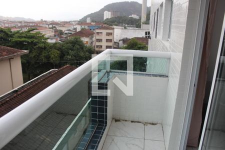 Varanda da Sala de apartamento para alugar com 1 quarto, 53m² em Centro, São Vicente