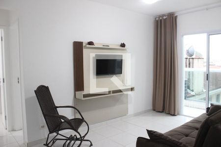 Sala de apartamento para alugar com 1 quarto, 52m² em Centro, São Vicente