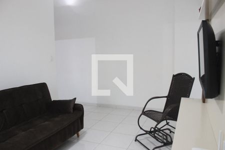 Sala de apartamento para alugar com 1 quarto, 52m² em Centro, São Vicente