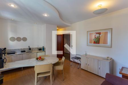 Sala/Cozinha de apartamento à venda com 1 quarto, 45m² em Funcionários, Belo Horizonte