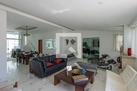 Sala de casa à venda com 4 quartos, 450m² em Mangabeiras, Belo Horizonte