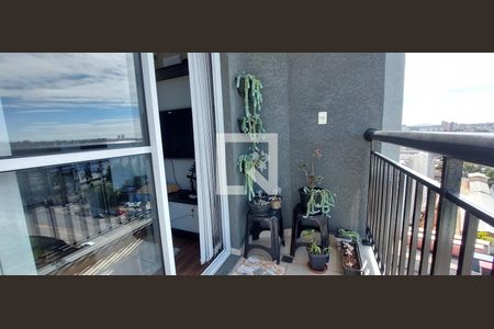 Varanda da Sala de apartamento à venda com 2 quartos, 54m² em Utinga, Santo André