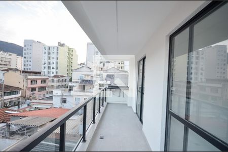 Varanda da Sala de apartamento à venda com 3 quartos, 81m² em Tijuca, Rio de Janeiro