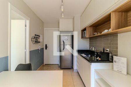 Cozinha de apartamento à venda com 1 quarto, 28m² em República, São Paulo