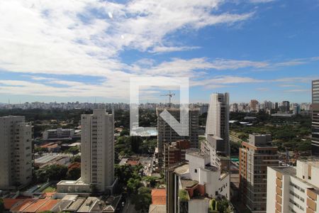 Vista da Sala de kitnet/studio para alugar com 1 quarto, 38m² em Indianópolis, São Paulo