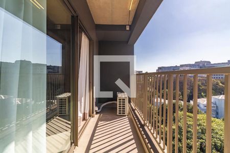 Studio à venda com 34m², 1 quarto e sem vagaVaranda