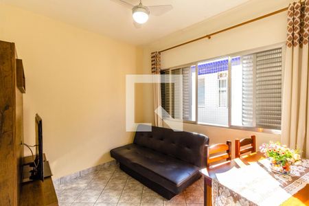 Sala de apartamento para alugar com 1 quarto, 31m² em Boqueirão, Praia Grande