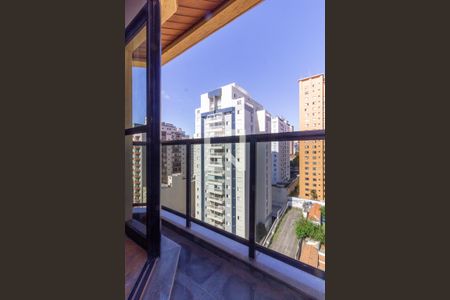 Varanda da Sala de apartamento à venda com 1 quarto, 53m² em Perdizes, São Paulo
