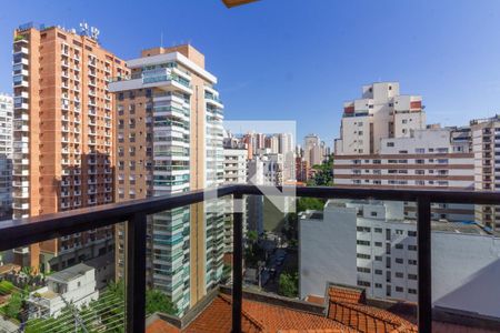 Varanda da Sala de apartamento à venda com 1 quarto, 53m² em Perdizes, São Paulo