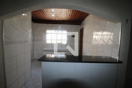 Sala / Cozinha de casa para alugar com 1 quarto, 40m² em Vila Fidalgo, São Paulo