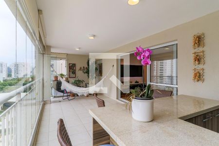 Varanda da Sala de apartamento para alugar com 4 quartos, 130m² em Jardim Dom Bosco, São Paulo