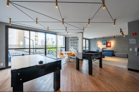 Studio para alugar com 29m², 1 quarto e 1 vaga Studio para alugar com 29m², 1 quarto e 1 vagaÁrea comum - Salão de jogos