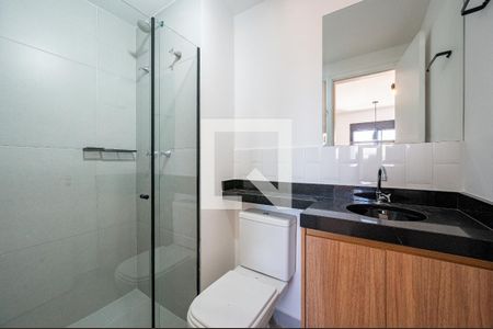 Studio para alugar com 29m², 1 quarto e 1 vaga Studio para alugar com 29m², 1 quarto e 1 vagaBanheiro