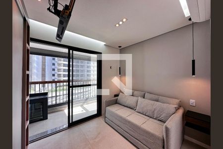 Sala/Quarto de apartamento para alugar com 1 quarto, 25m² em Brooklin Paulista, São Paulo