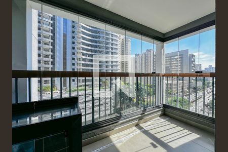 Sacada de apartamento à venda com 1 quarto, 25m² em Brooklin Paulista, São Paulo