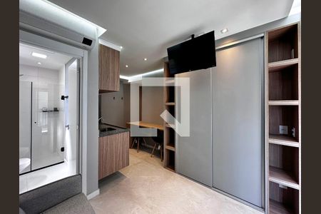 Sala/Quarto de apartamento à venda com 1 quarto, 25m² em Brooklin Paulista, São Paulo
