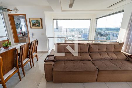 Sala Cobertura de apartamento à venda com 4 quartos, 255m² em Liberdade, Belo Horizonte