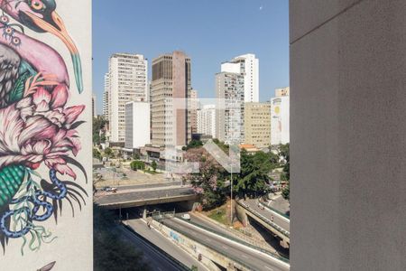 Vista da Sala de apartamento para alugar com 1 quarto, 25m² em Vila Buarque, São Paulo