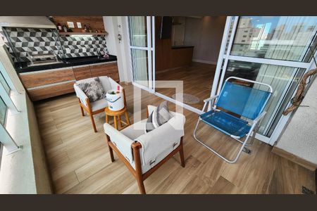 Varanda gourmet de apartamento para alugar com 2 quartos, 82m² em Campo Grande, Santos