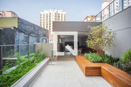 Studio à venda com 37m², 1 quarto e 1 vagaChurrasqueira