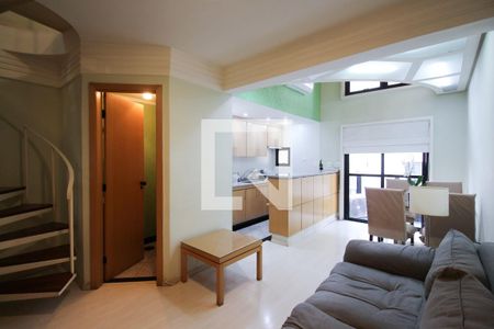 Sala de apartamento para alugar com 1 quarto, 58m² em Moema, São Paulo
