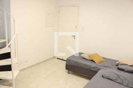 Sala de apartamento para alugar com 2 quartos, 55m² em Centro, São Vicente