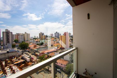 Varanda da sala de apartamento para alugar com 2 quartos, 80m² em Vila Valparaiso, Santo André