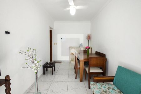 Sala de apartamento para alugar com 1 quarto, 60m² em Maracanã, Praia Grande
