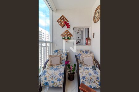 Varanda da Sala de apartamento à venda com 2 quartos, 58m² em Jardim Wanda, Taboão da Serra