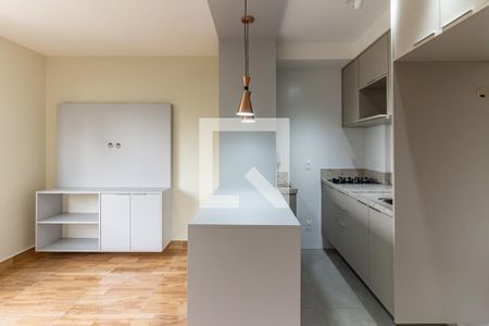 Cozinha de apartamento para alugar com 1 quarto, 28m² em Campos Elíseos, São Paulo