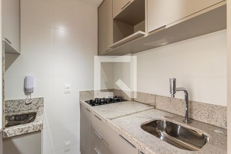 Cozinha de apartamento para alugar com 1 quarto, 28m² em Campos Elíseos, São Paulo
