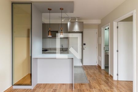 Cozinha de apartamento para alugar com 1 quarto, 28m² em Campos Elíseos, São Paulo