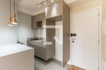Cozinha de apartamento para alugar com 1 quarto, 28m² em Campos Elíseos, São Paulo