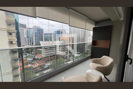Studio para alugar com 46m², 1 quarto e 1 vagaVaranda