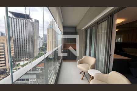 Studio para alugar com 46m², 1 quarto e 1 vagaVaranda