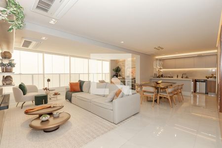Sala de apartamento à venda com 2 quartos, 131m² em Cidade Monções, São Paulo