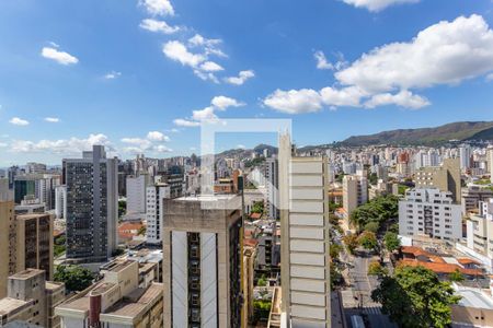 Varanda  de apartamento à venda com 1 quarto, 90m² em São Pedro, Belo Horizonte