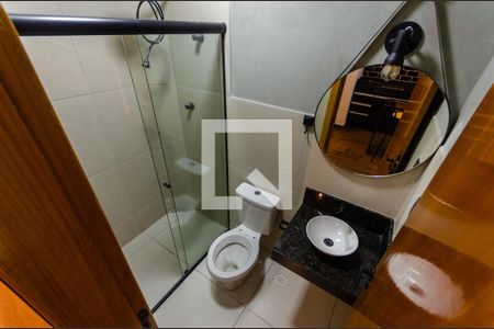Banheiro da Suíte de kitnet/studio para alugar com 1 quarto, 24m² em Vila Primavera, São Paulo