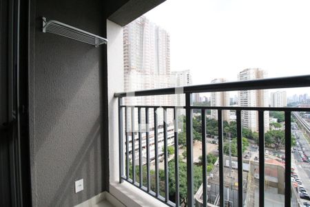 Varanda da Sala de apartamento para alugar com 1 quarto, 28m² em Vila Independência, São Paulo