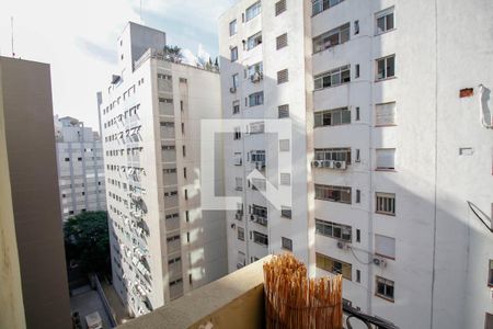 Varanda da Suíte de apartamento à venda com 1 quarto, 45m² em Jardim Paulista, São Paulo