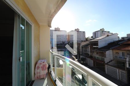 Sacada da Sala de apartamento à venda com 3 quartos, 180m² em Parque São Vicente, Santo André