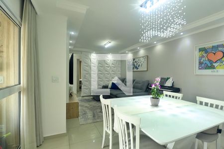 Sala de apartamento à venda com 3 quartos, 84m² em Vila Guiomar, Santo André