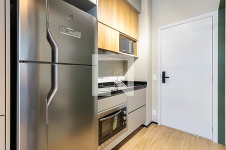 Cozinha de kitnet/studio para alugar com 1 quarto, 35m² em Moema, São Paulo