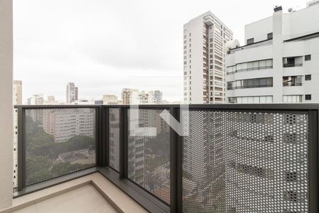 Varanda de kitnet/studio para alugar com 1 quarto, 35m² em Moema, São Paulo