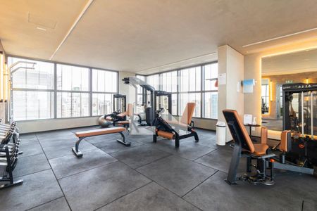 Área comum - Academia de kitnet/studio para alugar com 1 quarto, 35m² em Moema, São Paulo