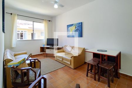 Sala de apartamento para alugar com 1 quarto, 46m² em Vila Caiçara, Praia Grande